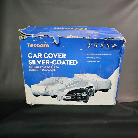 Tecoom Hard Shell Zipper Design Waterproof UV-Proof Windproof Car Cover NIB - Picture 8 of 13